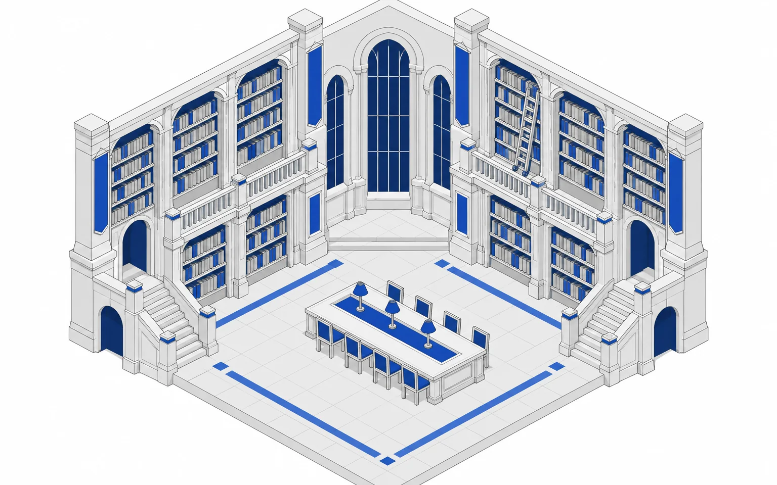 The library: access, once