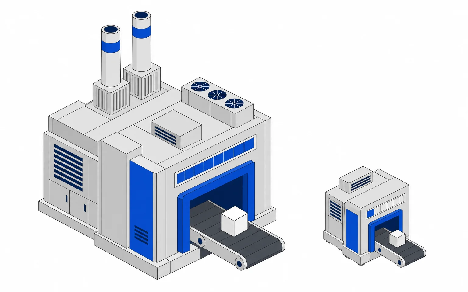 Two machines, one cube